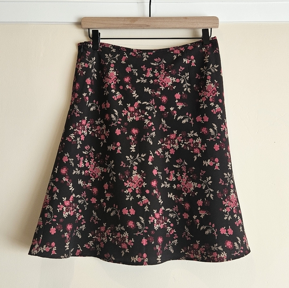 Old Navy Dresses & Skirts - Vintage Old Navy Brown Floral Skirt